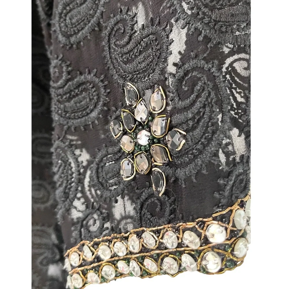 ❤️ NWT! Kareena’s Resort Tunic with Sequins x Rhinestones - Picture 5 of 10